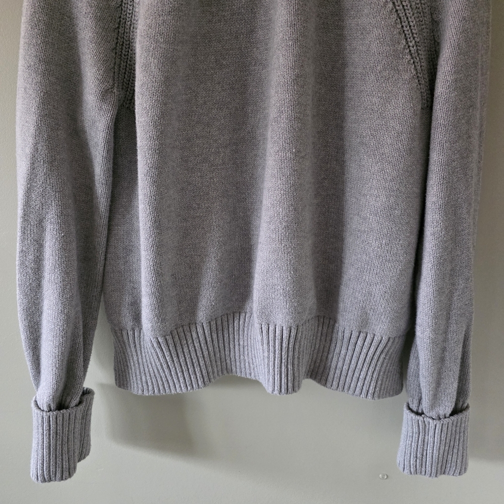 Abercrombie & Fitch L Modern Contemporary Elevated Loungewear Knit Polo Sweater - Picture 13 of 14